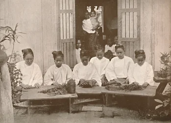 Burman sikarinvalmistajat, 1900.