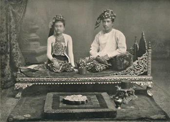 Burman prinssi ja prinsessa, 1900.