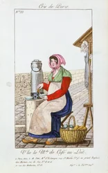 Cafe-au-lait myyjä, 1826