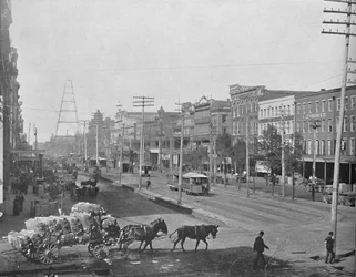 Canal Street, New Orleans, Louisiana, 1897.