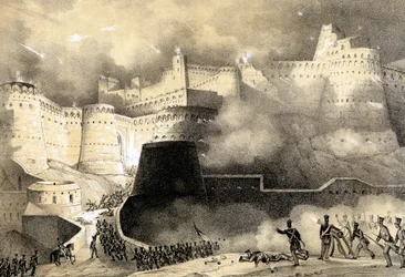 Ghunzeen vangitseminen brittijoukkojen toimesta, toinen englantilais-afganistanilainen sota 1878-80, maaliskuu 1880