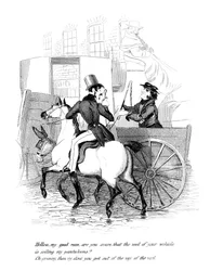 Sarjakuva ratsastusaiheesta, 1800-luku