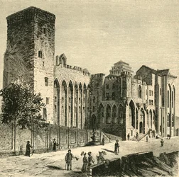 Paavien linna, Avignon, 1890.