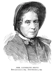 Catherine Booth, pelastusarmeijan brittiläisen perustajan William Boothin vaimo, 1890