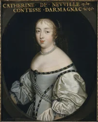 Catherine de Neufville de Villeroy, Armagnacin kreivitär 1639-1707, noin 1665.
