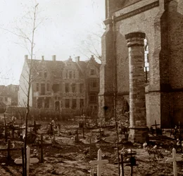 Hautausmaa, Nieuwpoort, Flanderi, Belgia, c1914-c1918