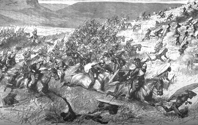 Seitsemäntoista Lancersin panos Ulundissa, 1879, n. 1880