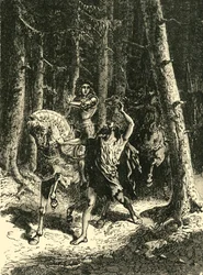 Charles VI Le Mansin metsässä, 1392, 1890.