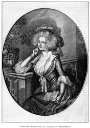Charlotte Princess Royal, Württembergin herttuatar, 1800-luku