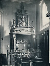 Charterhouse. Thomas Suttonsin muistomerkki kappelissa, 1925