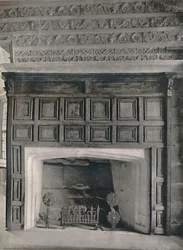 Chimney Piece in the Dining Room, Haddon Hall, Derbyshire, 1927