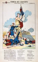 Girondinien kuoro, laululevy, Ranskan ja Preussin sota, 1870-1871.