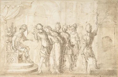 Kristus tuotiin Pontius Pilatuksen eteen, 1600-luku.
