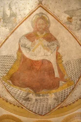 Kristus Pantokraattori (kirkkaudessa). Paray le Monial basilika Paray le Monial Ranska