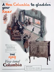 Joulumainos Columbia gramofoneille, 1928