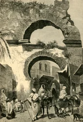 Kaupungin portti Tunisissa, 1881.