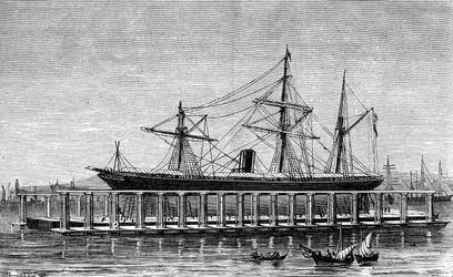 Clarks hydraulinen hissi, Bombay, c1880