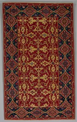 Klassinen turkkilainen lottokuvioinen matto, 1600-1650.