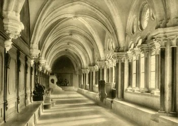 Cloisters, Heiligenkreuz Abbey, Ala-Itävalta, 1935.