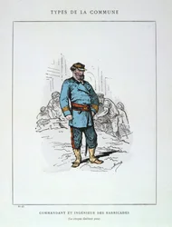 Barrikadien komentaja ja insinööri, Pariisin kommuuni, 1871.