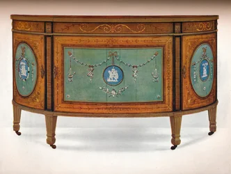 Lunette Formin lipasto, c1775