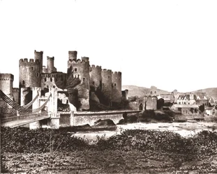 Conwayn linna, Pohjois-Wales, 1894.