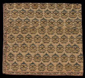 Huivin kulmafragmentti, 1700-luvun lopulla.