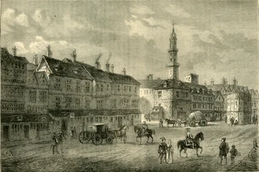 Cornhill vuonna 1630, vuonna 1872.