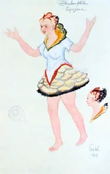 Pukusuunnittelu Papegenaan, 1913