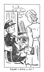 Voinko ajaa autoa, 1940