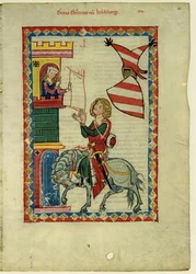 Kreivi Konrad von Kirchberg Codex Manessesta, vuosina 1305-1340
