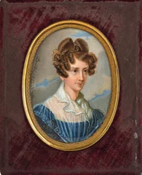 Kreivitär Emilie Troubetzkoy, os. Prinsessa zu Sayn Wittgenstein 1801-1869, 1828.