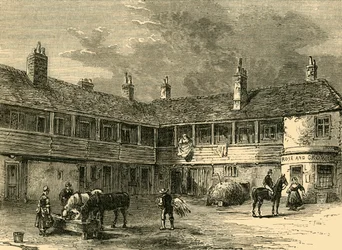 Ruusun ja kruunun piha, 1820, n. 1876.