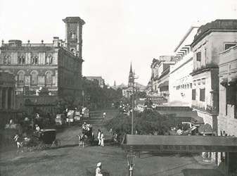 Court House Street, Kalkutta, Intia, 1895.
