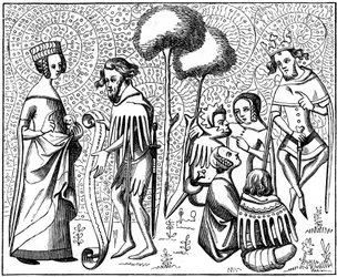 Rakkauden tuomioistuin, Provence, Ranska, 1300-luku 1849