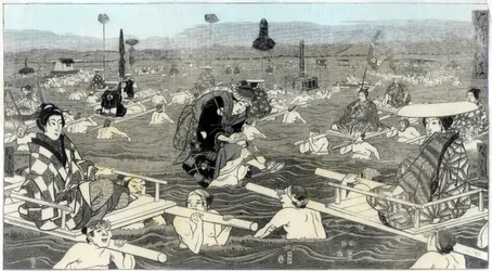 Oho-e-ga-wan ylitys Suragan maakunnassa, 1856