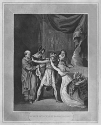 Dunstanin julmuus Edwylle ja Elgivalle, 1838