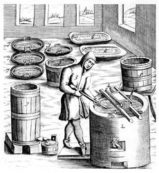 Salpetrinitririn, kaliumnitraatin tai KN03, 1683 kiteytys