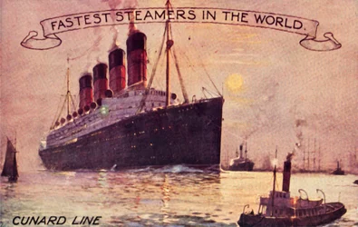 Cunard Line - Maailman nopeimmat höyrylaivat, 1910-luku.