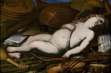 Amor soittimien joukossa, 1600-luvun puoliväli