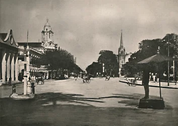 Dalhousie Street, Rangoon, 1900.