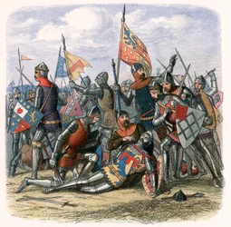 Henry Percy "Harry Hotspurin" kuolema Shrewsburyn taistelussa 21. heinäkuuta 1403, noin 1860