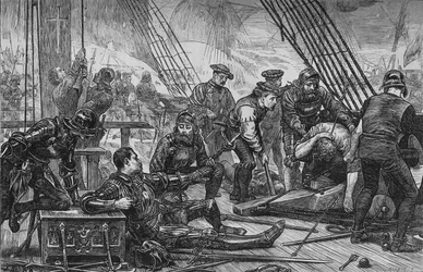 Sir Andrew Barton kuoli elokuussa 1511, c1880