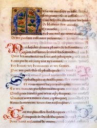Koristeltu alkukirjain M, 1500-luku