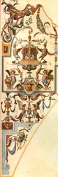 Sisustus Nymphenburgin palatsissa, Münchenissä, Saksassa, 1928.