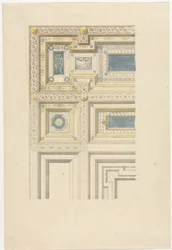 Suunnittelu koristekattoon, 1800-luku.