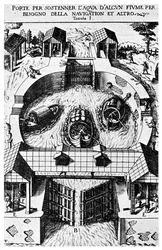 Suunnittelu saranoituihin kanavalukkoportteihin, Leonardo da Vinci, 1400-luku 1956