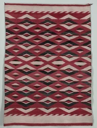 Diamond Network Style -matto, c. 1890-1900.