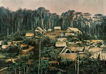 Luojan kiitos. Kultahakijoiden kantoni, Merci Dieu, kultakaivos, 1900.