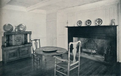 Ruokasali, noin 1800, Shenk Housesta, Long Islandista, 1930